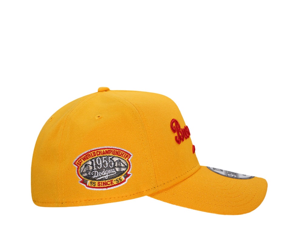 New Era Brooklyn Dodgers 1st World Championship Yellow Classic 9Forty A Frame Snapback Casquette