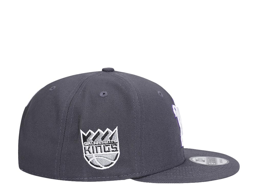 New Era Sacramento Kings Gray Purple Detail Edition 9Fifty Snapback Casquette