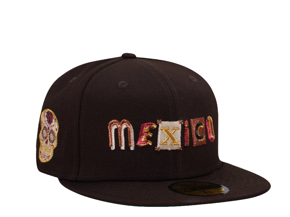 New Era Mexico Script Burnt Wood Edition 59Fifty Fitted Casquette