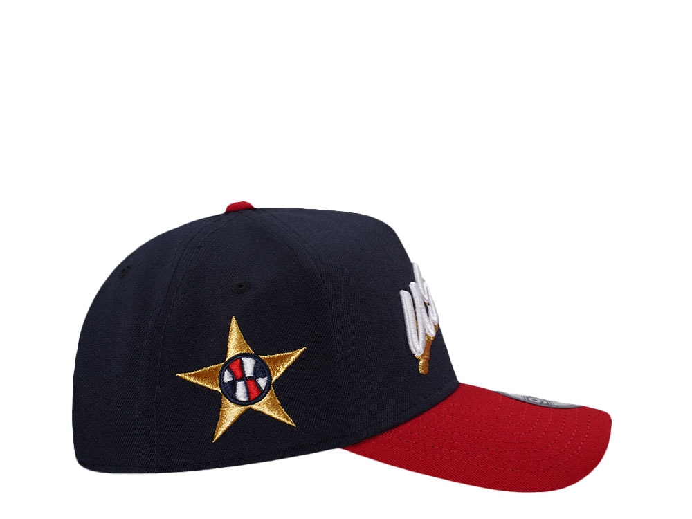 New Era Team USA Basketball Navy Two Tone Edition 9Forty A Frame Snapback Casquette