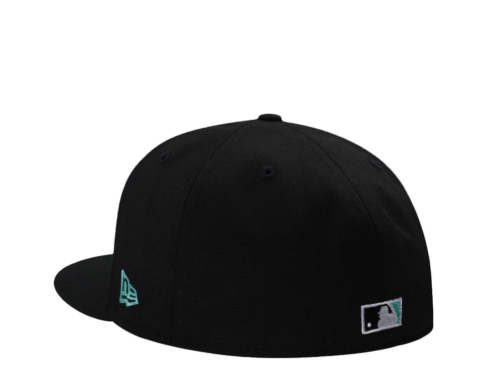 New Era Anaheim Angels 50th Anniversary Mint Black Prime Edition 59Fifty Fitted Casquette