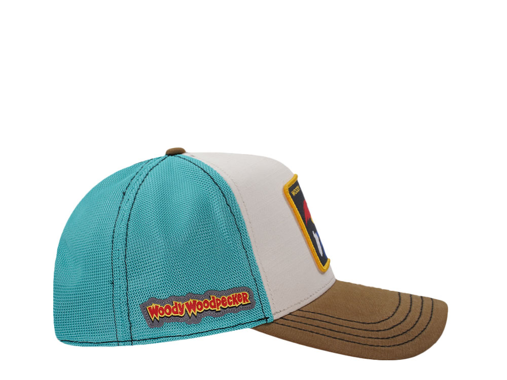 Capslab Woody Woodpecker Beige Trucker Snapback Casquette