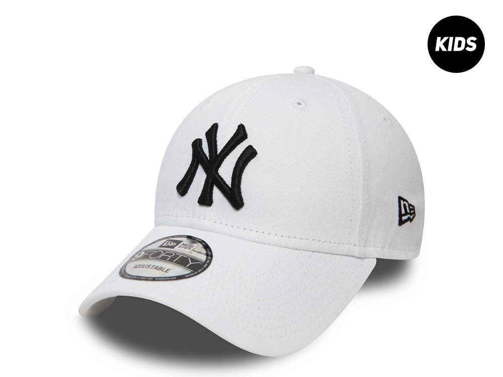 New Era New York Yankees White Kids 9Forty Strapback Casquette