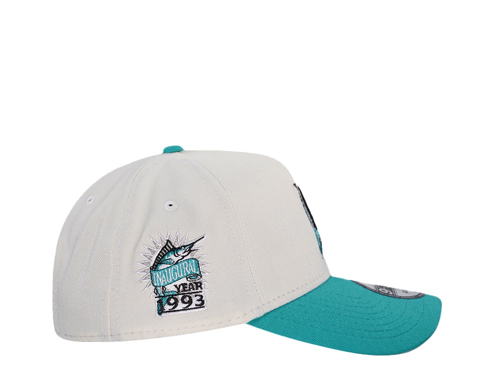 New Era Florida Marlins Inaugural Year 1993 Chrome Two Tone Edition 9Forty A Frame Snapback Casquette