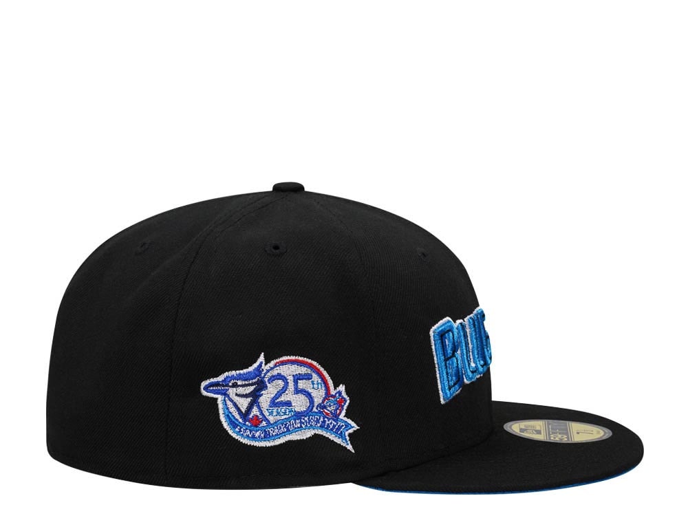 New Era Toronto Blue Jays 25th Anniversary Black Script Edition 59Fifty Fitted Casquette