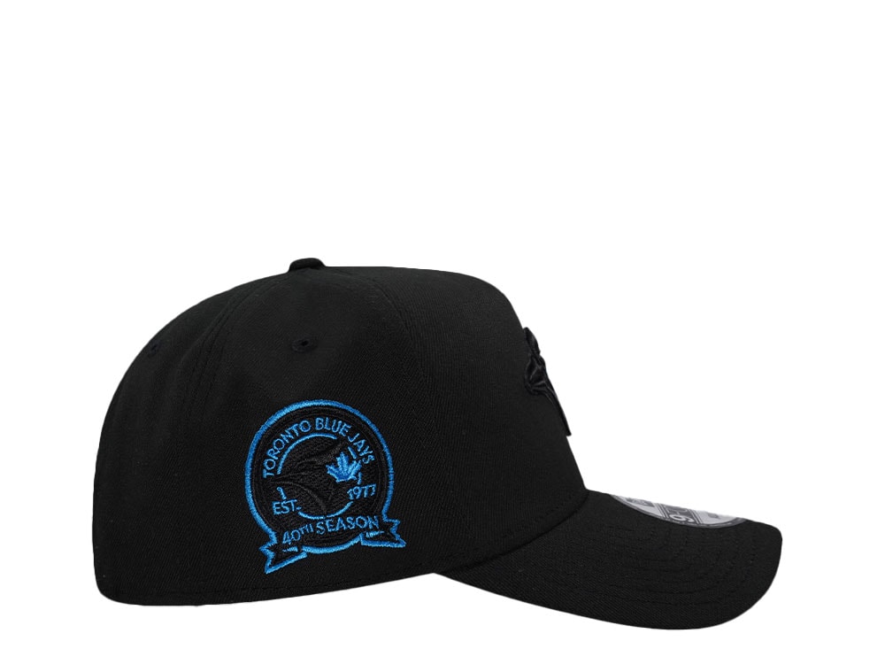 New Era New Era Toronto Blue Jays 30th Anniversary Black Blue 9Forty A Frame Snapback Casquette