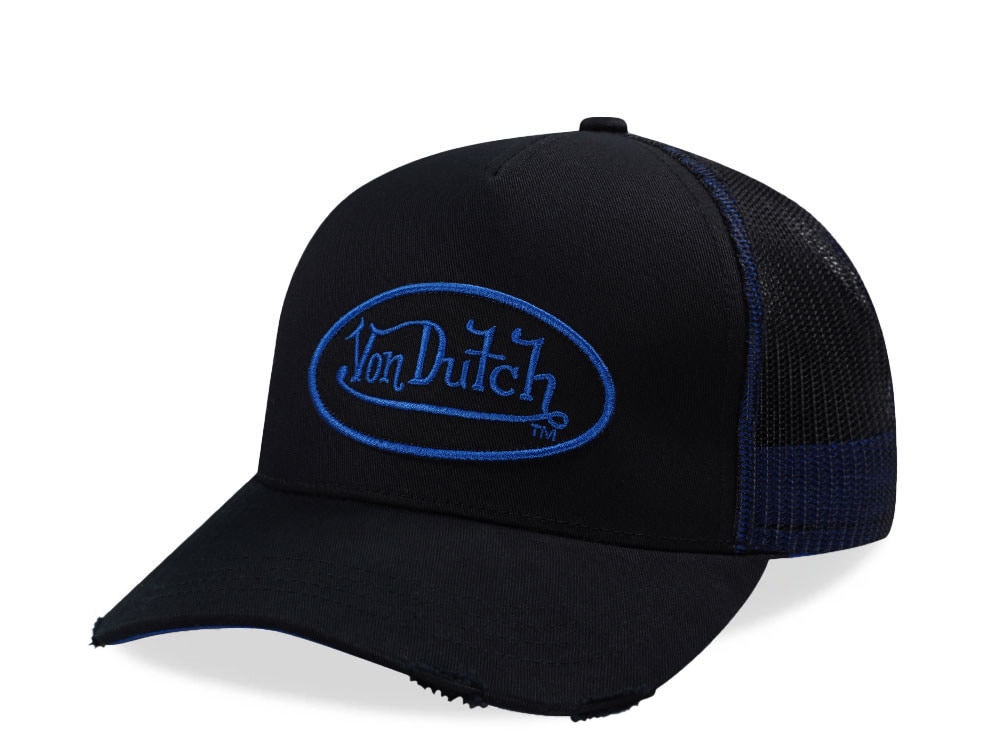 Von Dutch Oval Patch Black Trucker Snapback Casquette