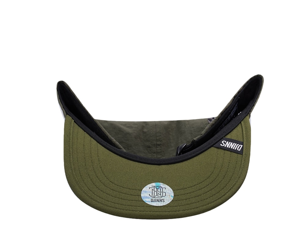 Djinns 5 Panel Olive Big Net Mountain Strapback Casquette