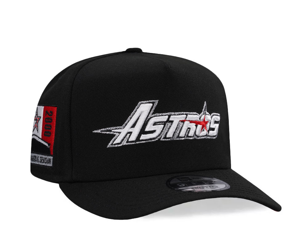 New Era Houston Astros Inaugural Season 2000 Black and Red Edition 9Fifty A Frame Snapback Casquette