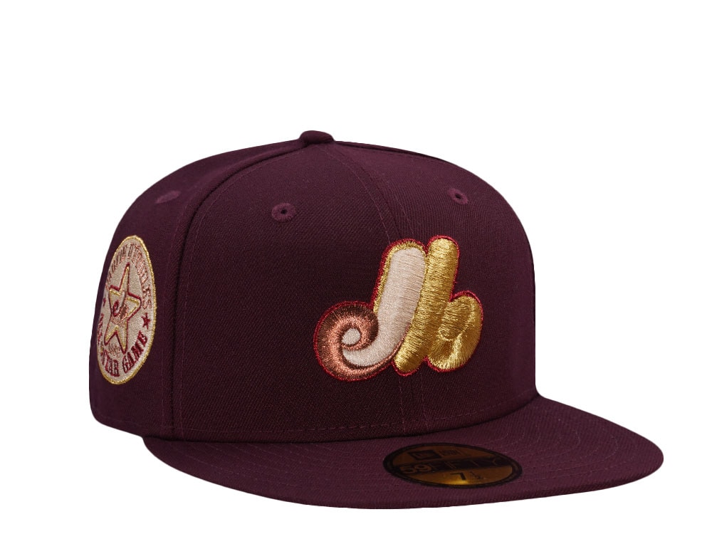 New Era Montreal Expos All Star Game 1982 Maroon Prime Edition 59Fifty Fitted Casquette
