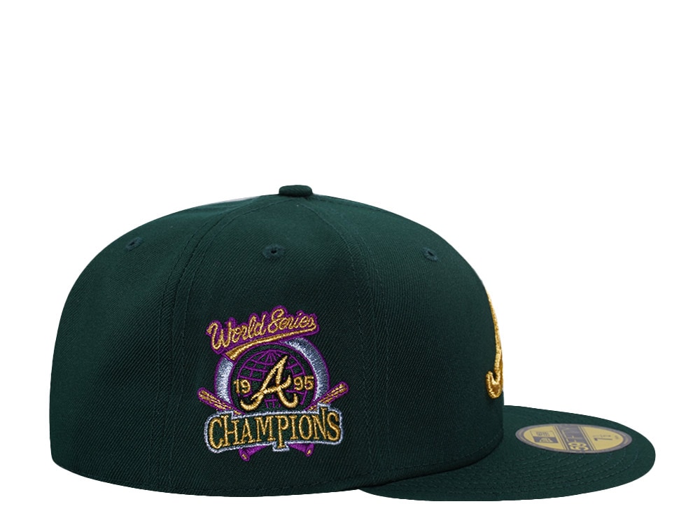 New Era Atlanta Braves World Series 1995 Dark Green Prime Edition 59Fifty Fitted Casquette