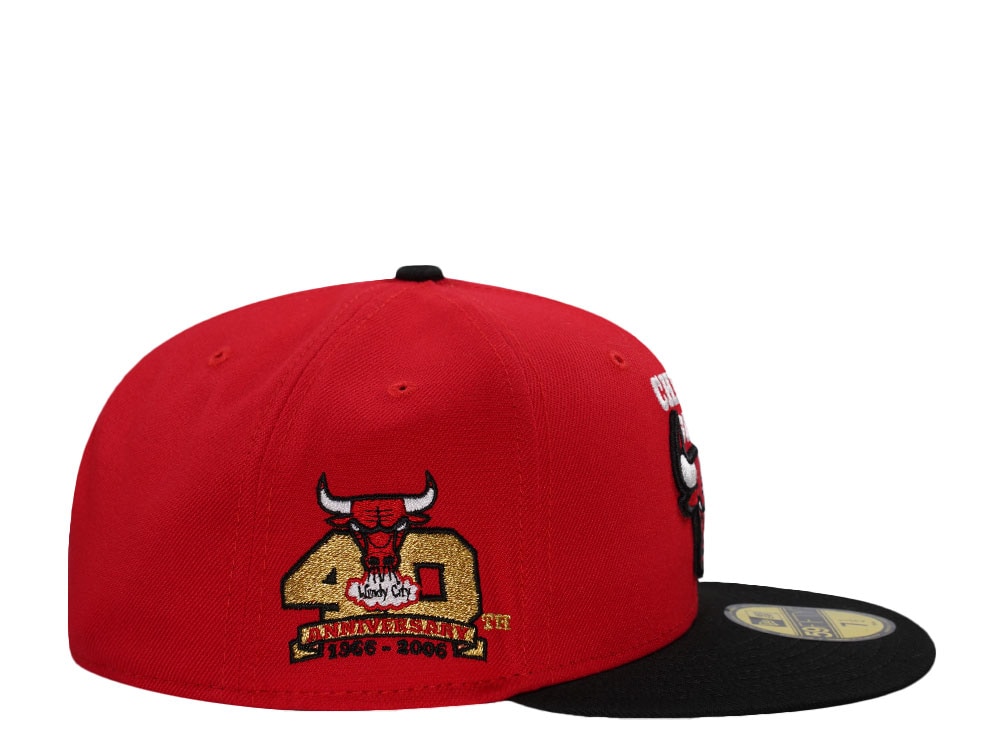 New Era Chicago Bulls 40th Anniversary Red Two Tone Edition 59Fifty Fitted Casquette