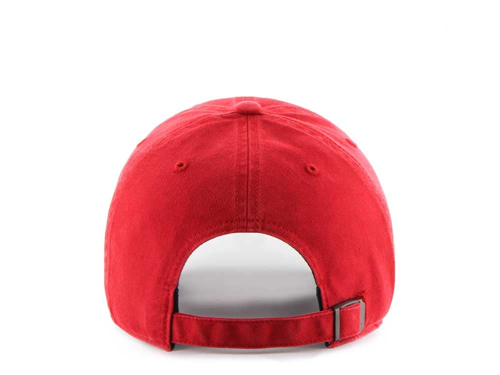 47Brand New York Yankees Red Base Runner Clean up Strapback Casquette