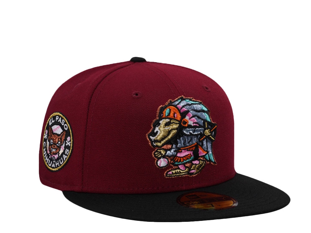 New Era El Paso Chihuahuas Card Red Two Tone Edition 59Fifty Fitted Casquette