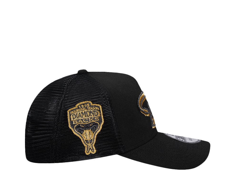 New Era Arizona Diamondbacks Inaugural season 98 Black And Gold Trucker A Frame 9Forty Casquette