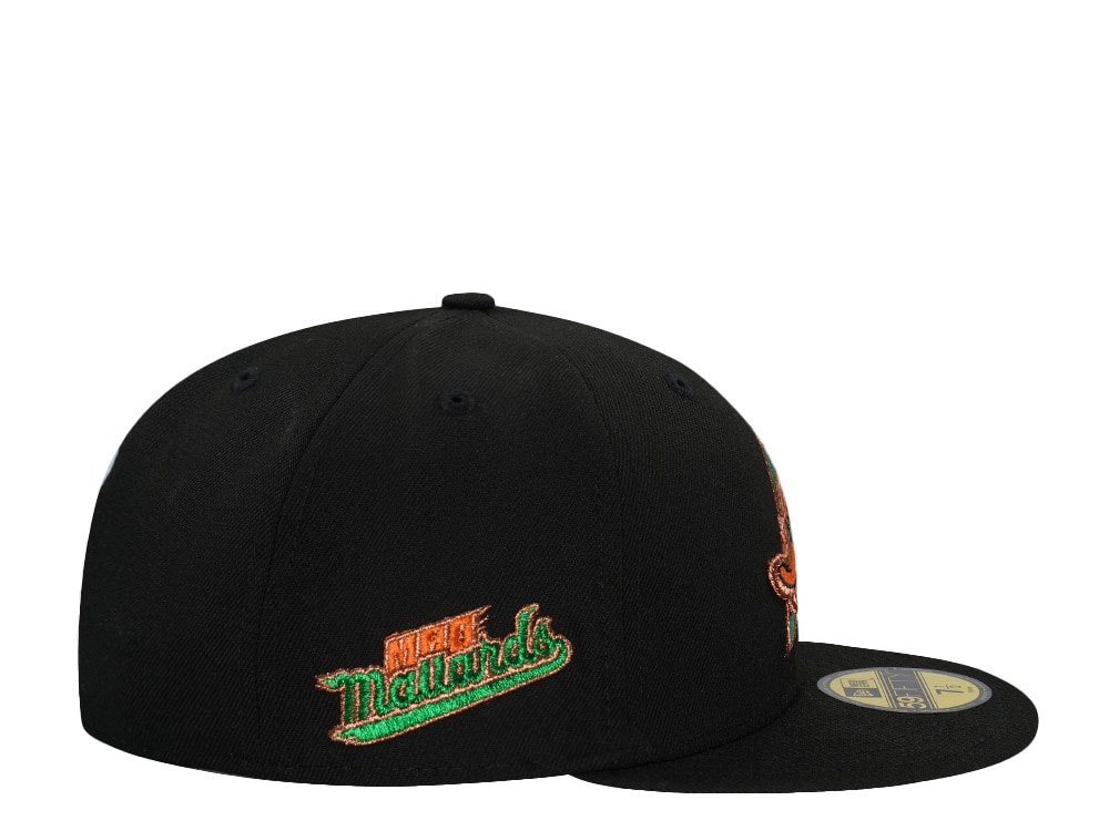 New Era Arkansas Mad Mallards Black Metallic Edition 59Fifty Fitted Casquette