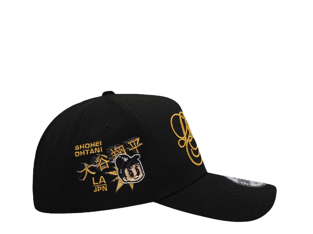 New Era Los Angeles Dodgers Ohtani Black Gold Prime Edition 9Forty A Frame Snapback Casquette