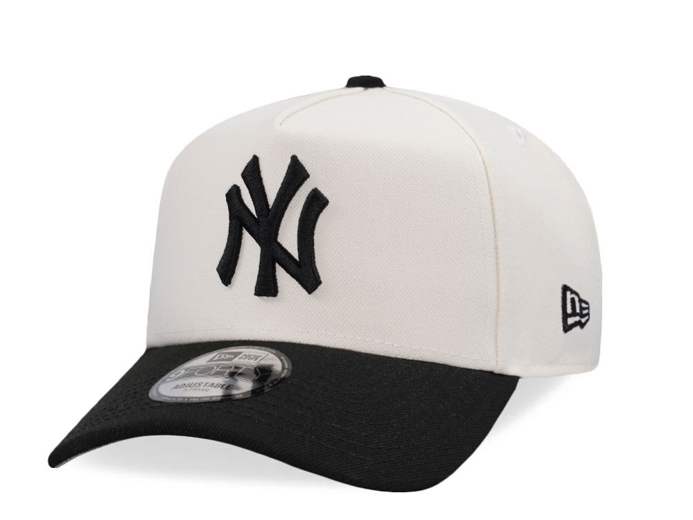 New Era New York Yankees Chrome Black Two Tone Edition 9Forty A Frame Snapback Casquette