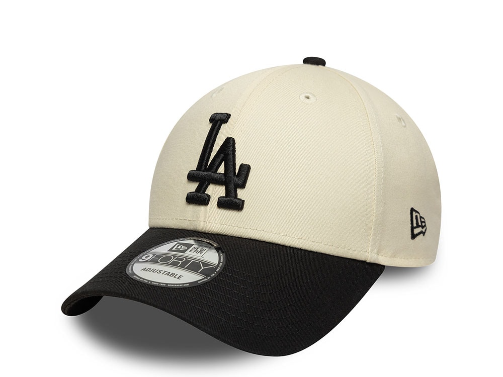 New Era Los Angeles Dodgers Color Block Lettering 9Forty Strapback Casquette
