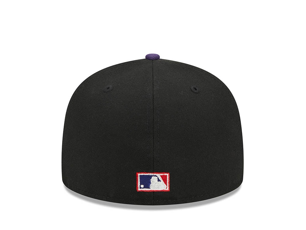 New Era Tampa Bay Rays Black Retro Script Throwback Edition 59Fifty Fitted Casquette