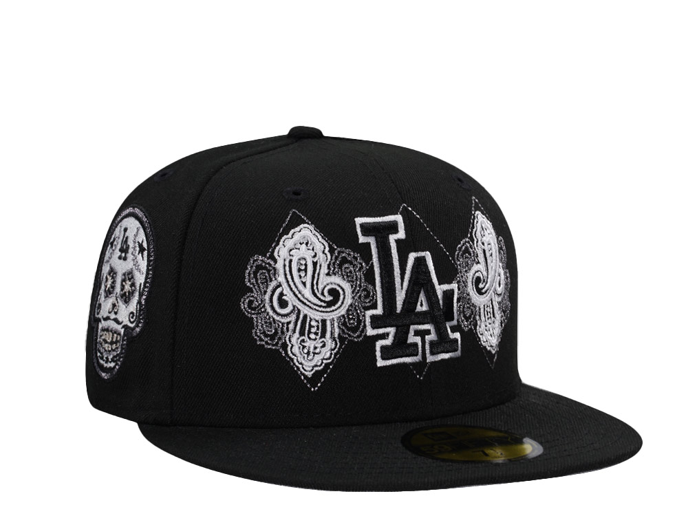 New Era Los Angeles Dodgers Skull Black Prime Edition 59Fifty Fitted Casquette