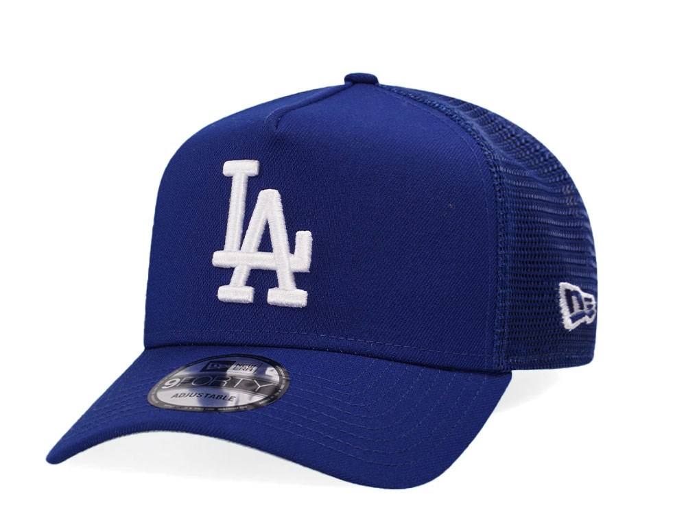 New Era Los Angeles Dodgers Royal Trucker A Frame 9Forty Snapback Casquette