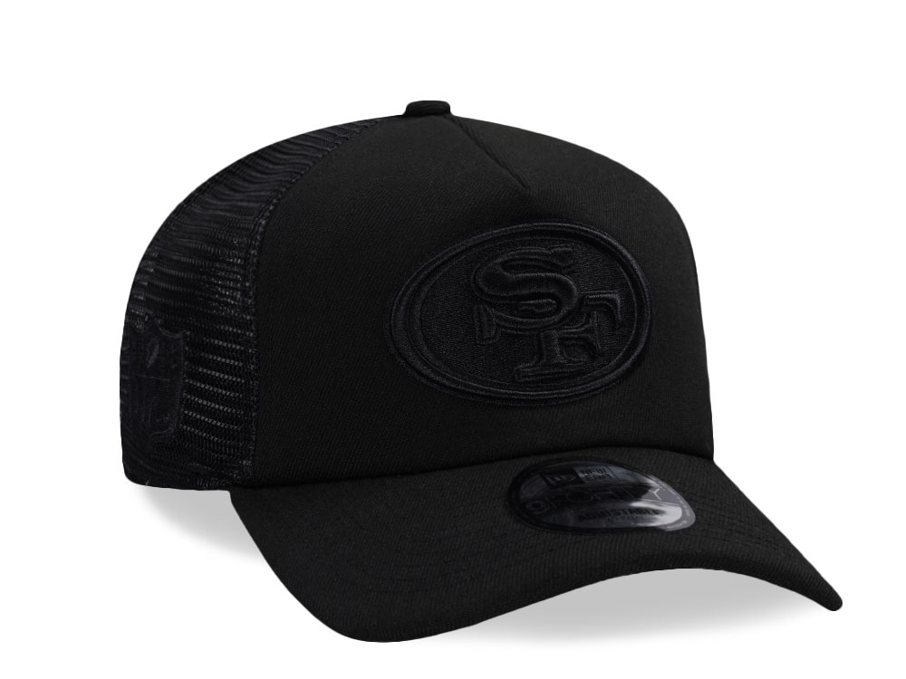New Era San Francisco 49ers Black Foam Trucker 9Forty A Frame Snapback Casquette