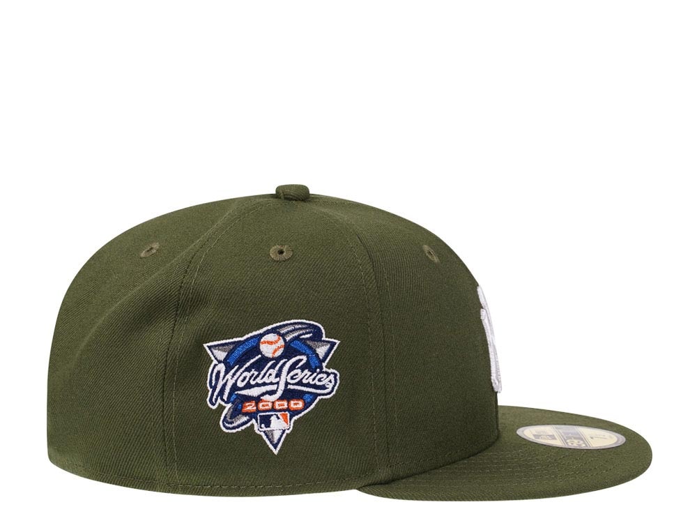 New Era New York Yankees World Series 2000 Rifle Green and Stone Edition 59Fifty Fitted Casquette