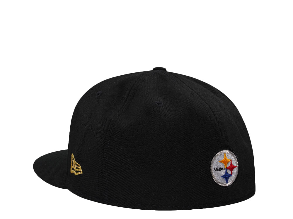 New Era Pittsburgh Steelers 40th Anniversary Metallic Black Prime Edition 59Fifty Fitted Casquette