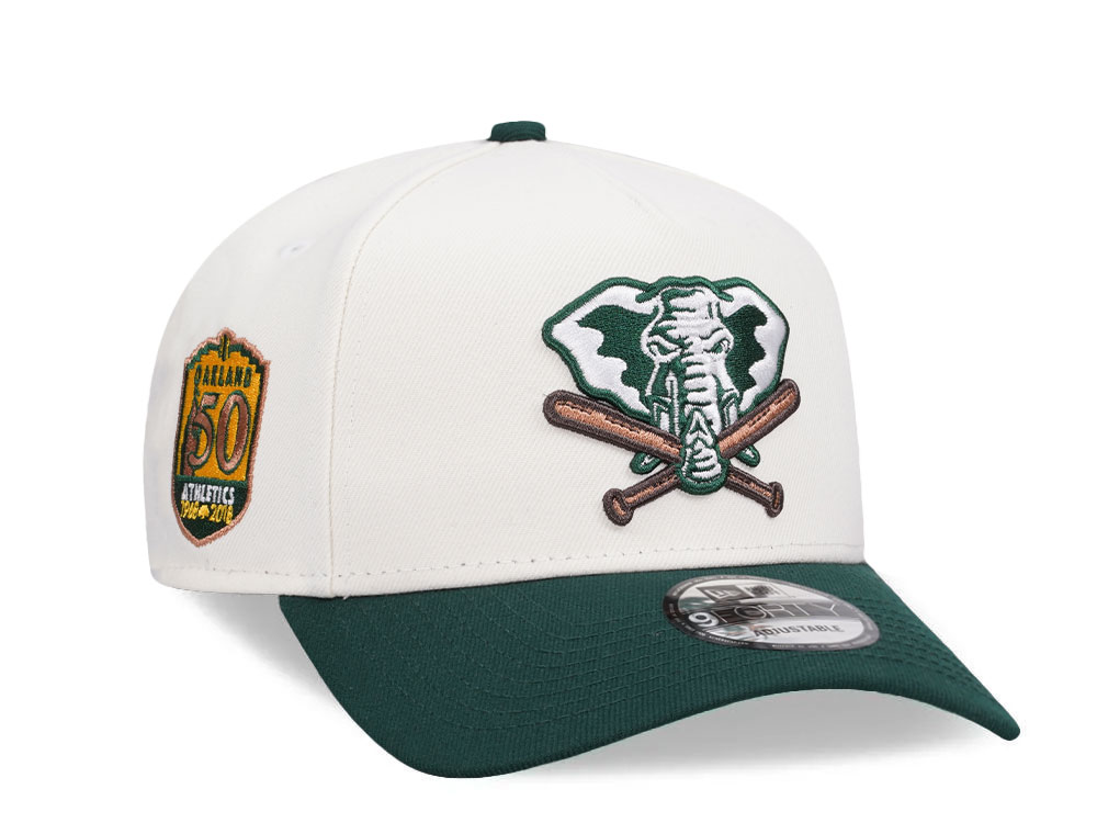 New Era Oakland Athletics 50th Anniversary Chrome Two Tone Edition 9Forty A Frame Snapback Casquette