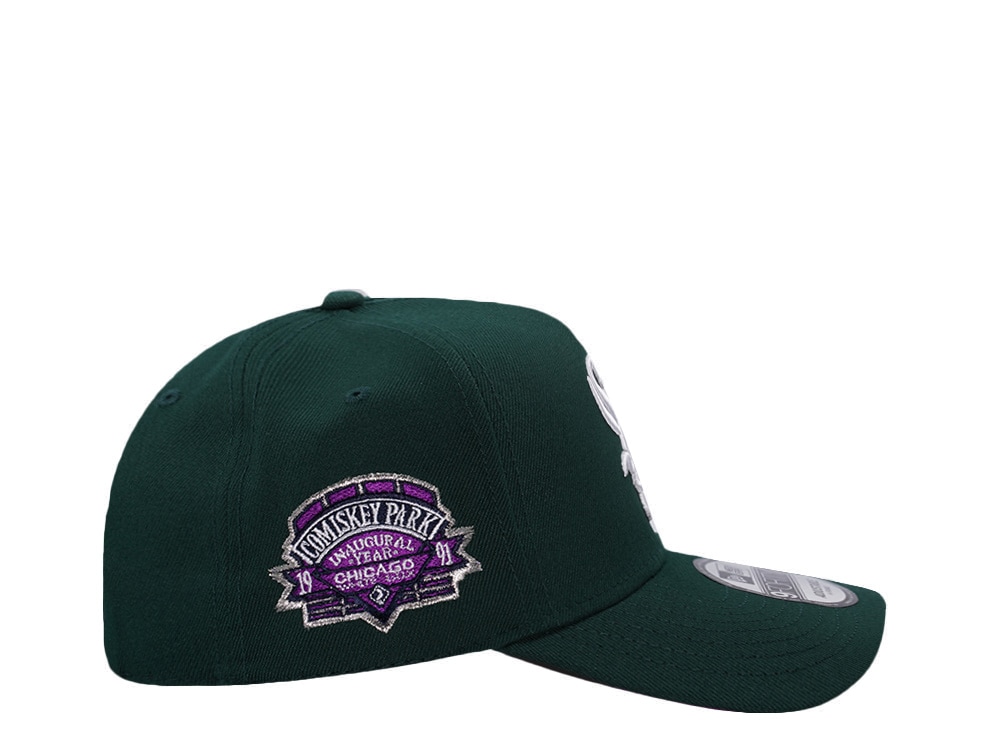 New Era Chicago White Sox Comiskey Park Dark Green Prime Edition 9Forty A Frame Snapback Casquette