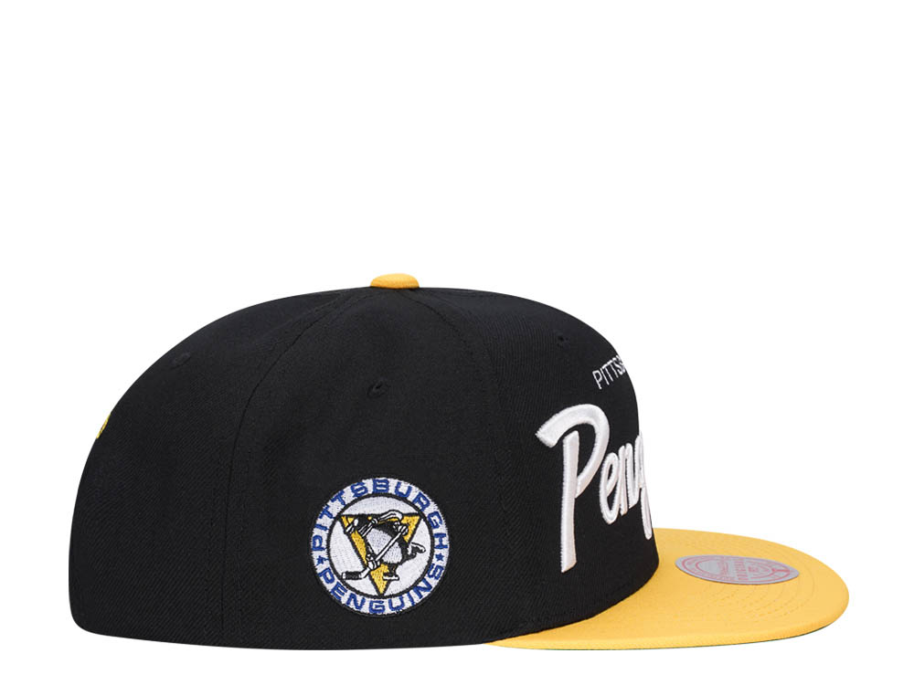 Mitchell & Ness Pittsburgh Penguins Vintage Script Snapback Casquette