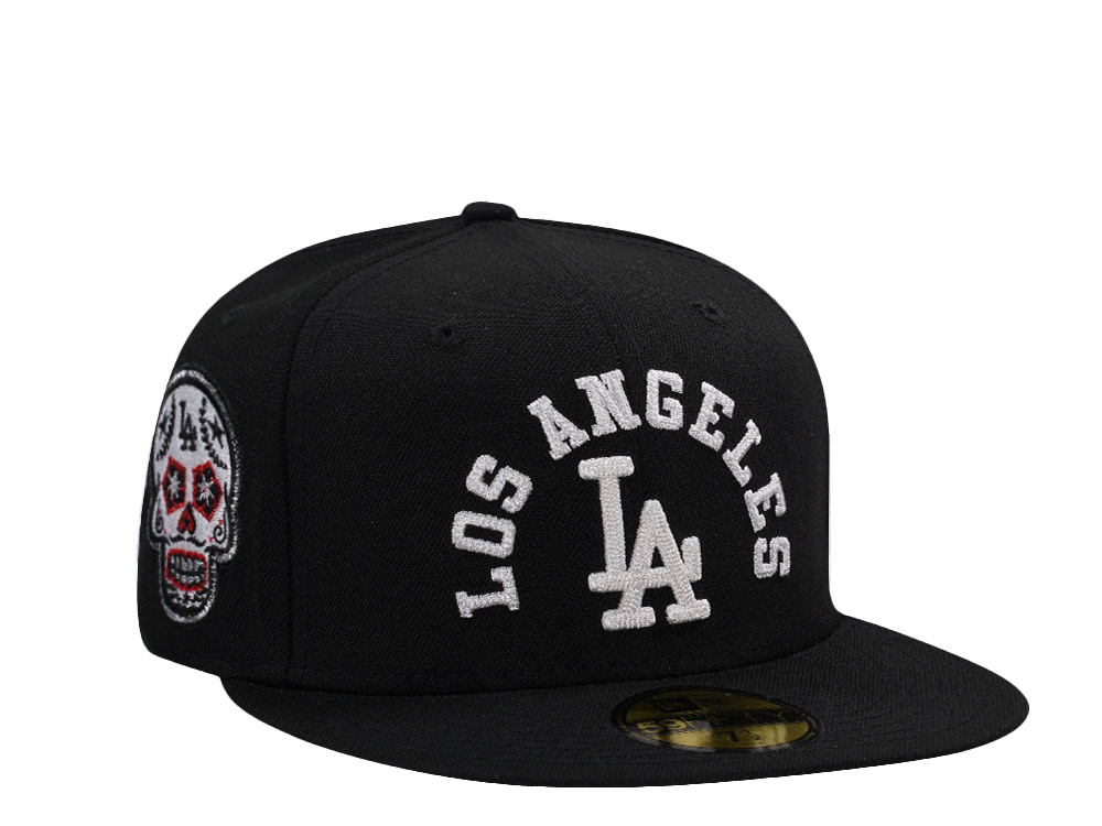 New Era Los Angeles Dodgers Skull Black Prime Edition 59Fifty Fitted Casquette