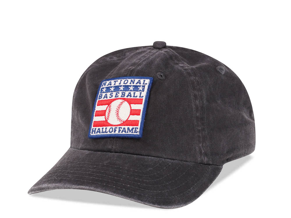 American Needle National Baseball Hall of Fame Black Vintage Casual Strapback Casquette