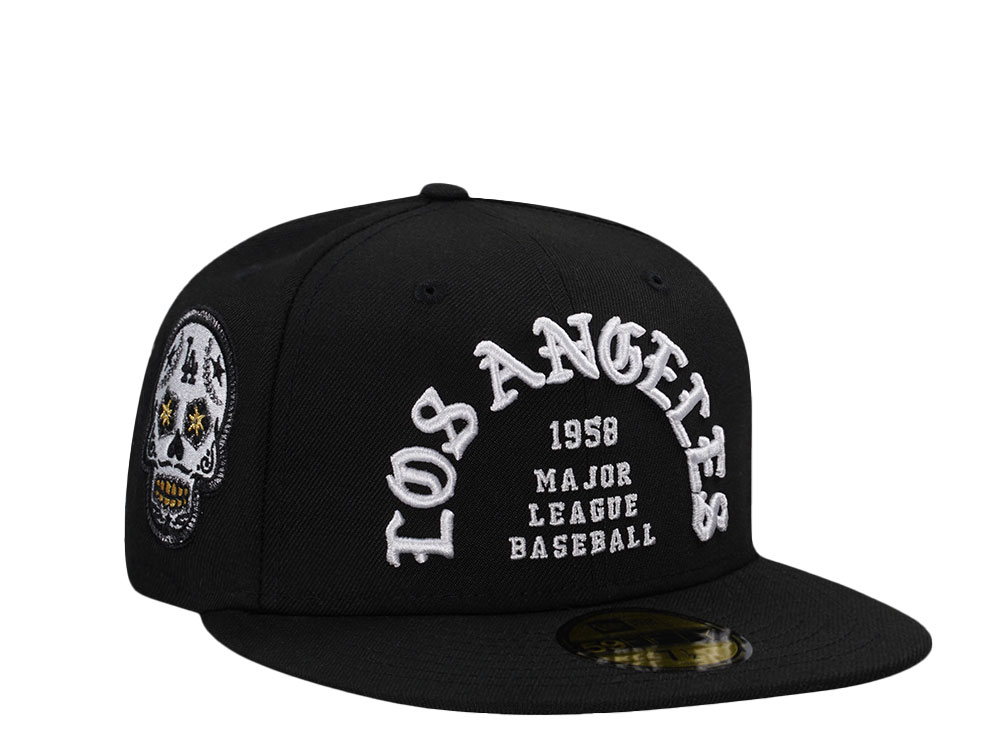 New Era Los Angeles Dodgers Skull Black Prime Edition 59Fifty Fitted Casquette