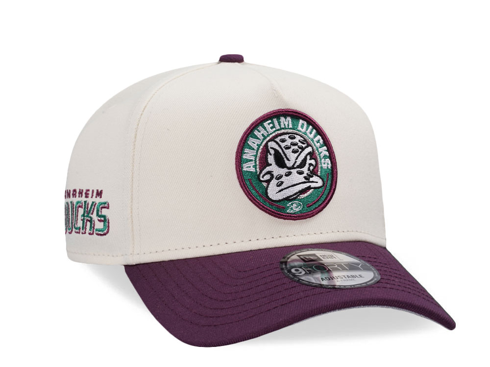 New Era Anaheim Ducks Circle Logo Chrome Two Tone Edition 9Forty A Frame Snapback Casquette