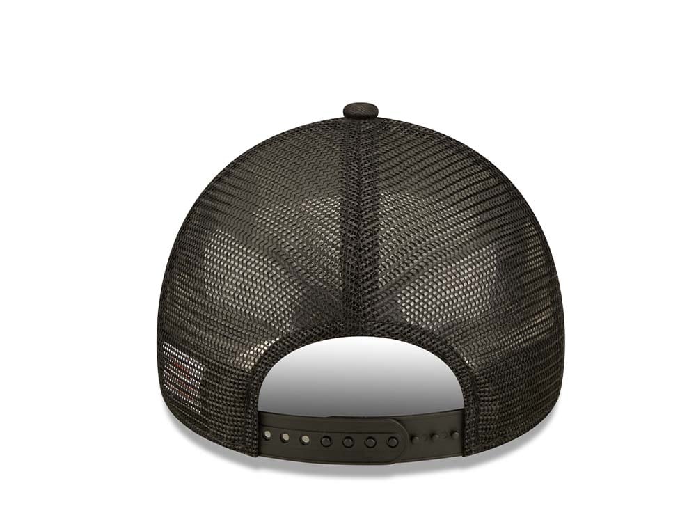 New Era Lucky Rabbit Logo Black A Frame Trucker Snapback Casquette