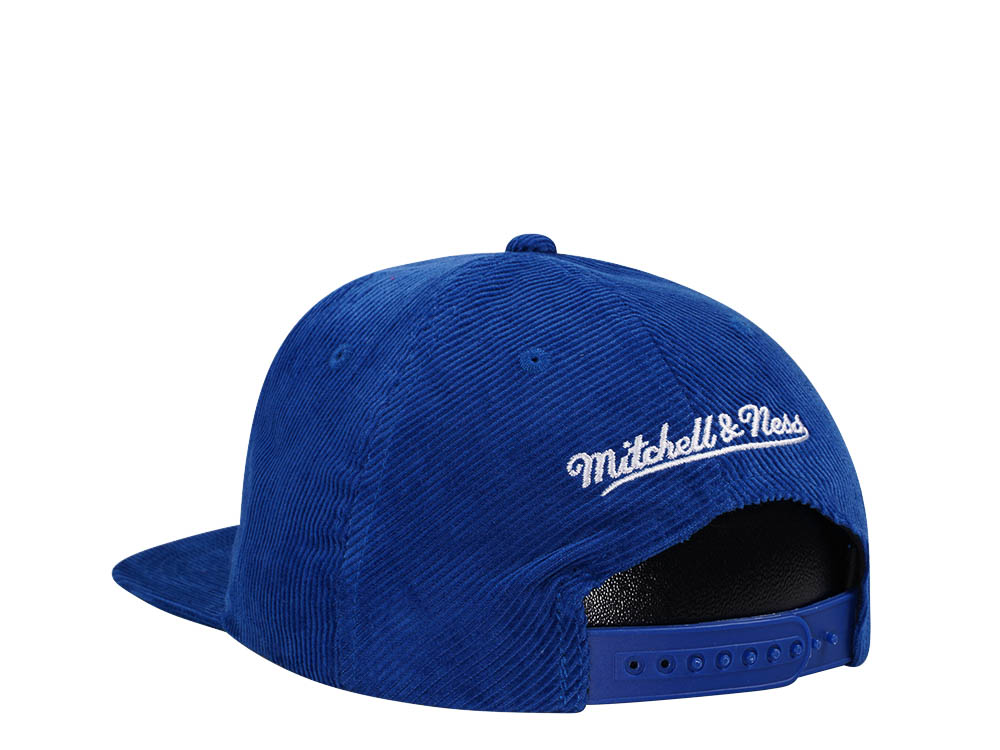 Mitchell & Ness Golden State Warriors Blue Cord Hardwood Classic Snapback Casquette