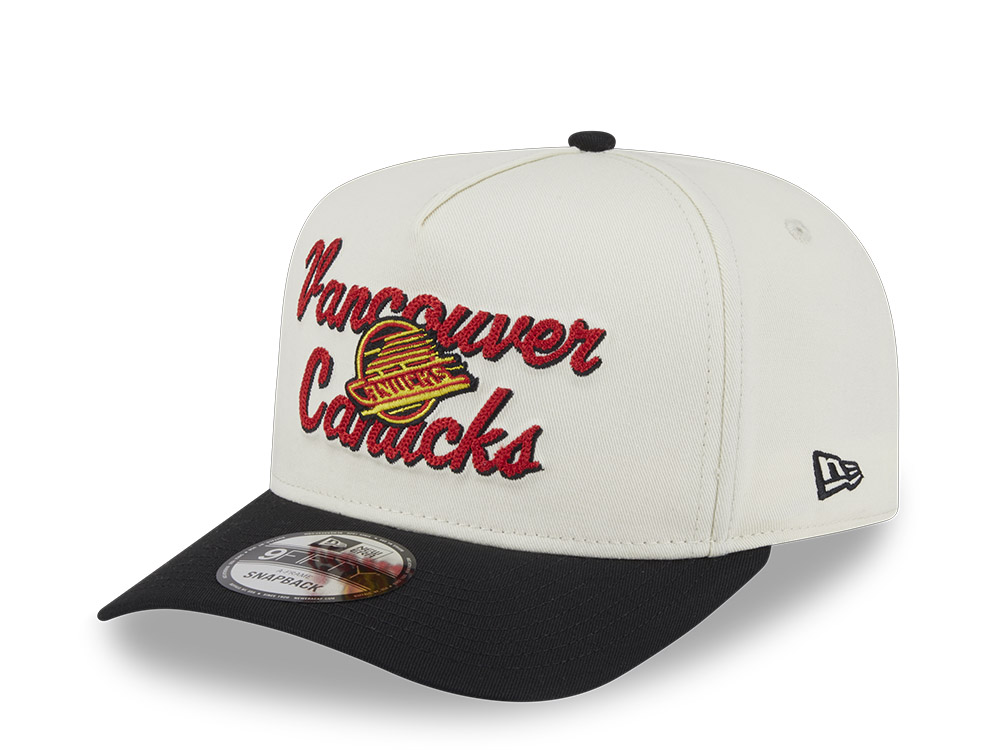 New Era Vancouver Canucks Chainstitch 9Fifty A Frame Snapback Casquette