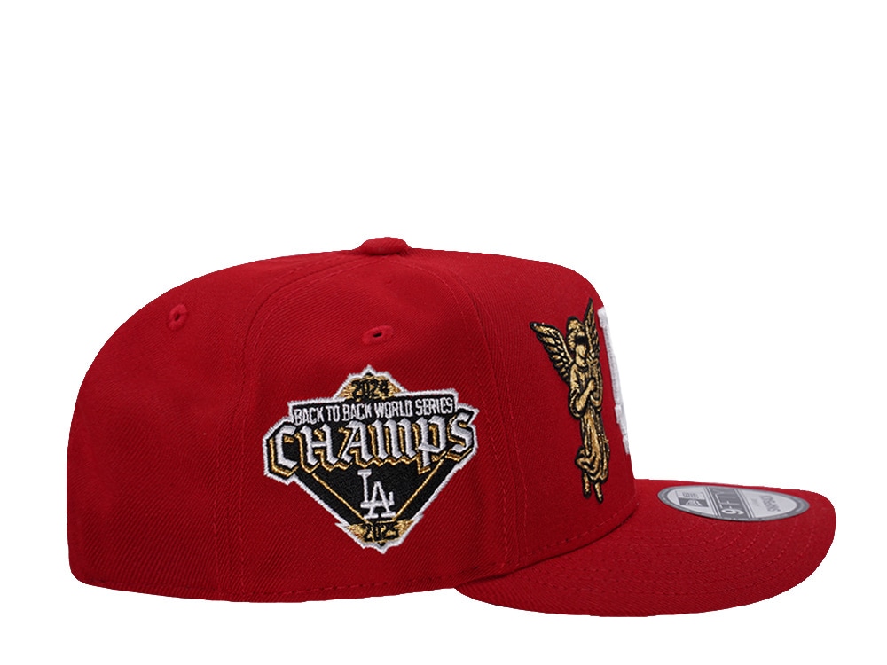 New Era Los Angeles Dodgers World Series 2025 Angel Scarlet Prime Edition 9Fifty A Frame Snapback Casquette