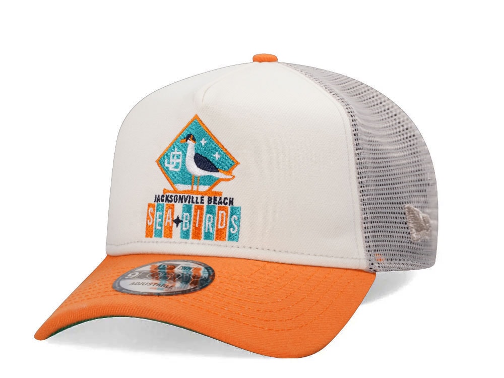 New Era Jacksonville Beach Sea Bird Foam Trucker 9Forty A Frame Snapback Casquette