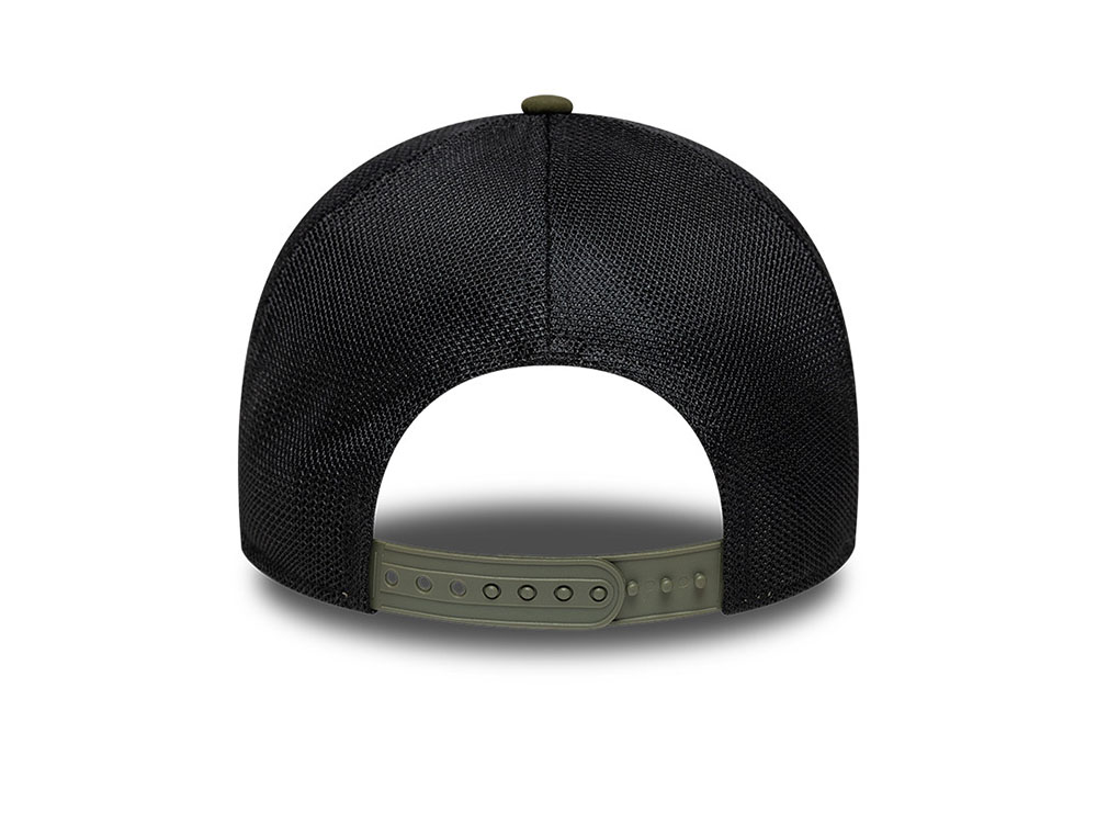 New Era Los Angeles Dodgers Olive Edition 9Forty A Frame Trucker Snapback Casquette