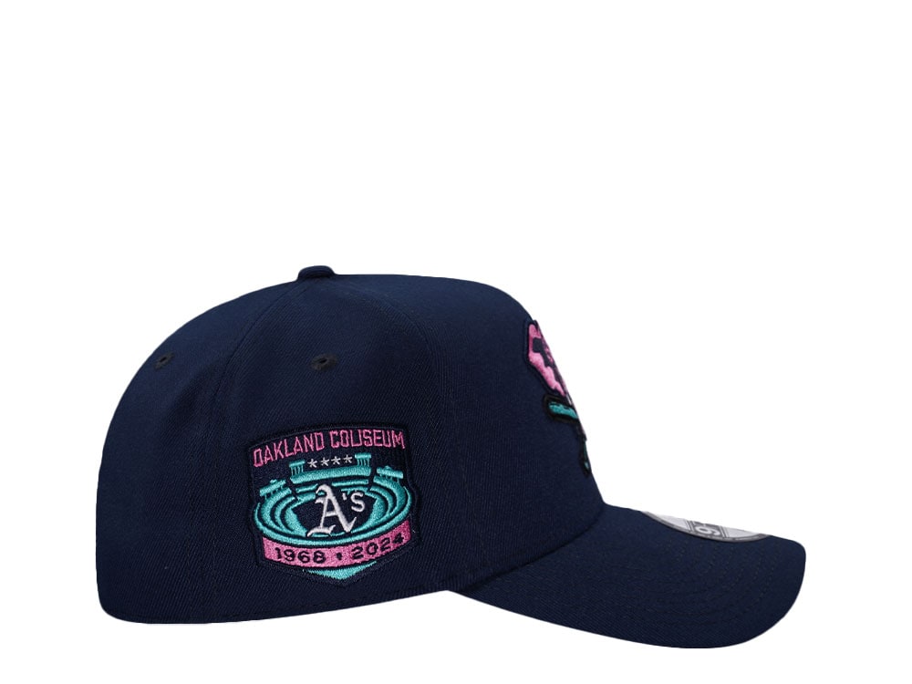 New Era Oakland Athletics Coliseum Ocean Blue Prime Edition 9Forty A Frame Snapback Casquette