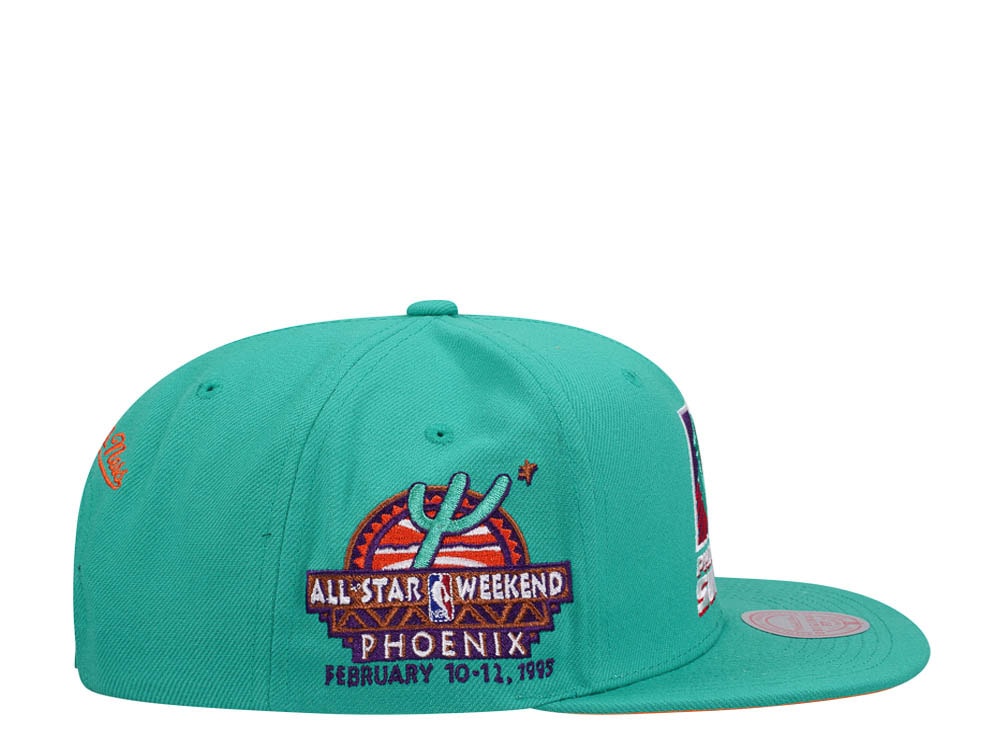 Mitchell & Ness Phoenix Suns Desert Green Hardwood Classic All Star Weekend Snapback Casquette
