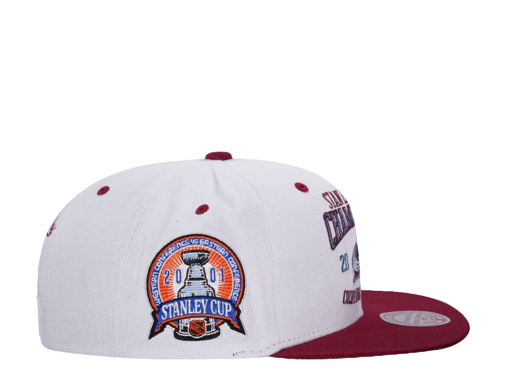 Mitchell & Ness Colorado Avalanche Stanley Cup Champions 2001 Two Tone Snapback Casquette