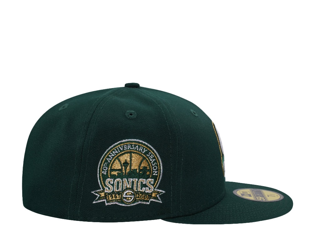 New Era Seattle Supersonics 40th Anniversary Dark Green Prime Edition 59Fifty Fitted Casquette