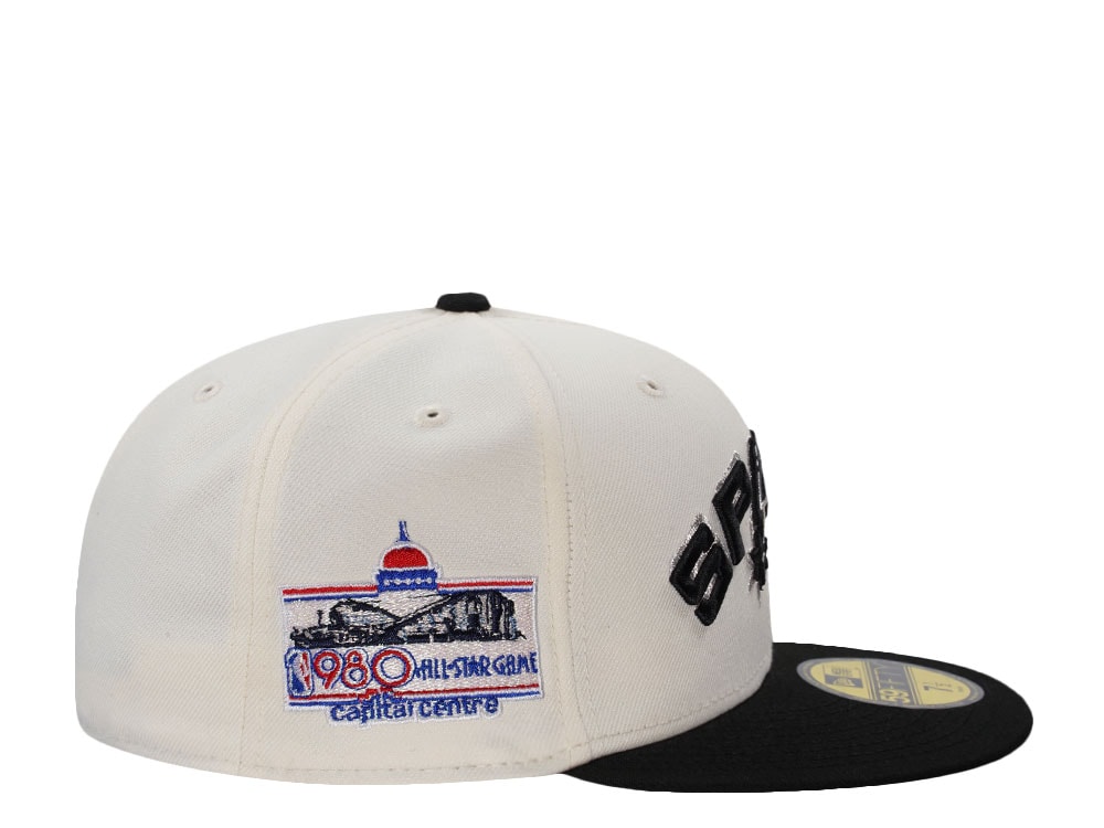 New Era San Antonio Spurs All Star Game 1980 Chrome Two Tone Edition 59Fifty Fitted Casquette