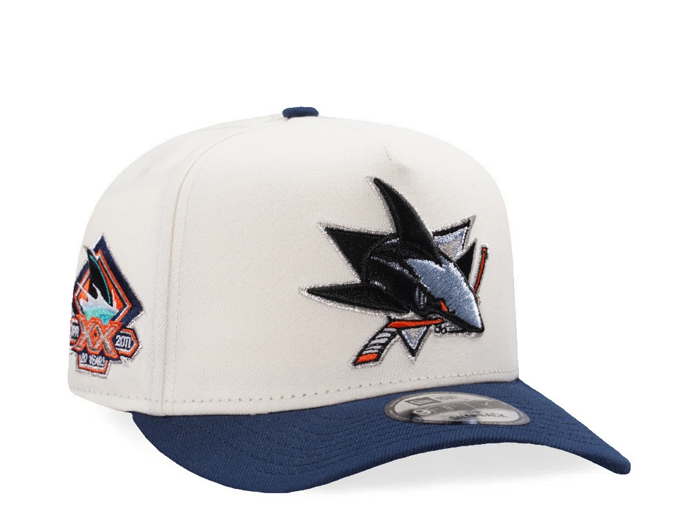 New Era San Jose Sharks 20th Anniversary Chrome Two Tone Edition 9Fifty A Frame Snapback Casquette