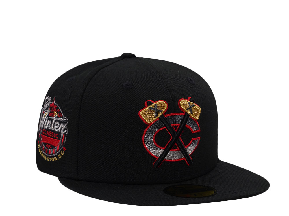 New Era Chicago Blackhawks Winter Classic 2015 Black Prime Edition 59Fifty Fitted Casquette