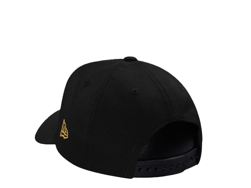 New Era Texas Rangers 40th Anniversary Metallic Black Prime Edition 9Forty A Frame Snapback Casquette